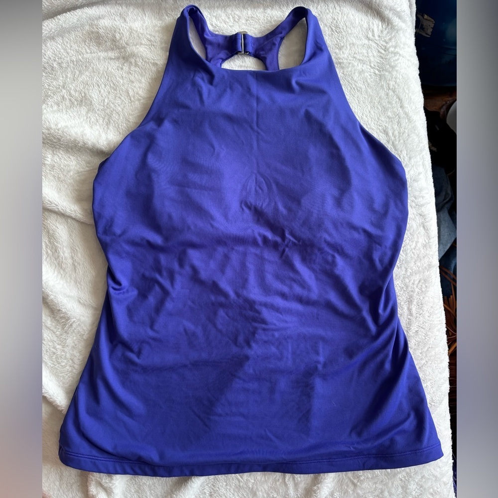 Sporty Athleta Women's Indigo Tank Top w/ Underwire Support | Size 38D/DD